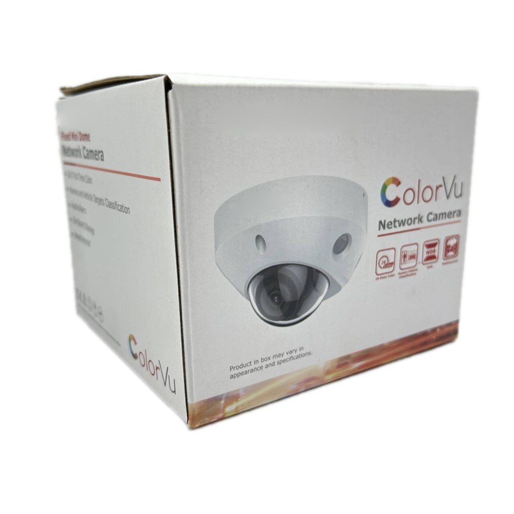 4 MP ColorVu Fixed Mini Dome Network Camera DS-2CD2547G2-LS 24/7 colorful imaging Focus on human and vehicle classification