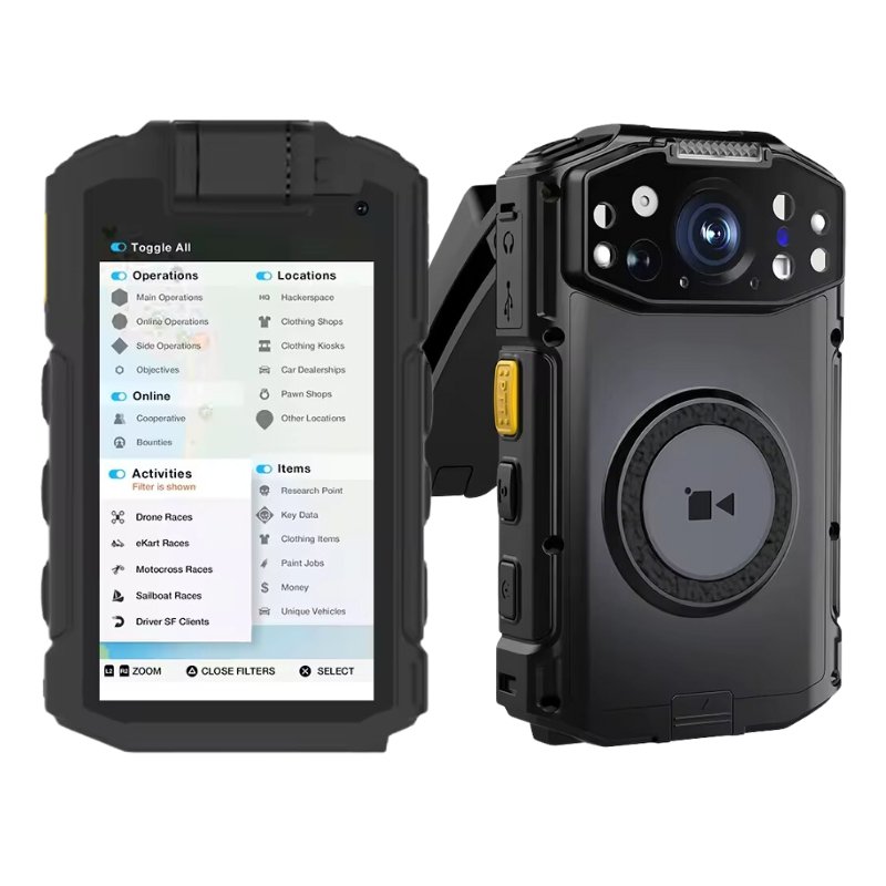 2024 Hot GPS IP68 Waterproof Shockproof Body Camera 4G 2K Full HD Night Vision 256 GB Max Memory CMOS Outdoor Card SD Card Cloud