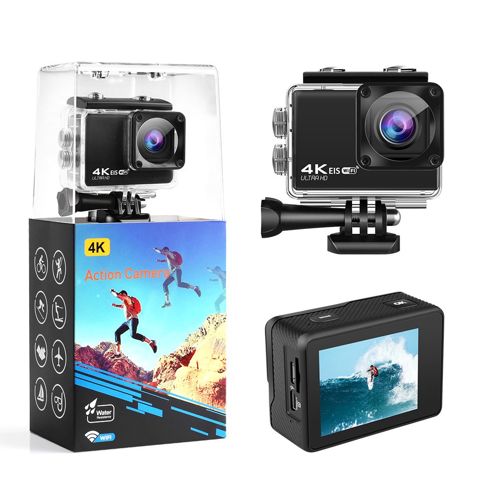 Outdoor Mini WIFI Waterproof Ausek 24mp Eis Dv Cam Real Hd 1080p 4k 60fps Sports Action Camera