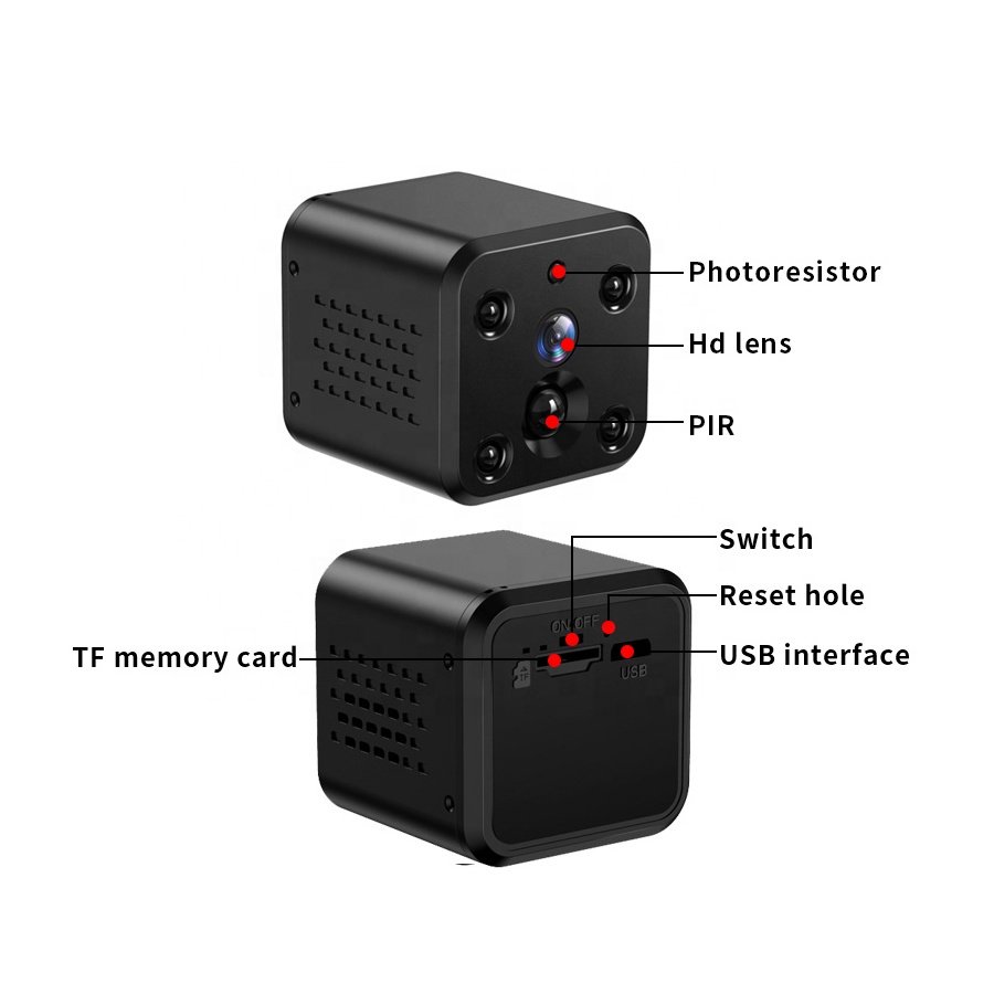 Long battery life 15 days standby mode indoor two way audio 4MP mini camera without wire