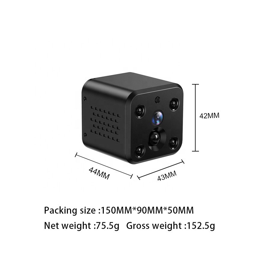 Long battery life 15 days standby mode indoor two way audio 4MP mini camera without wire