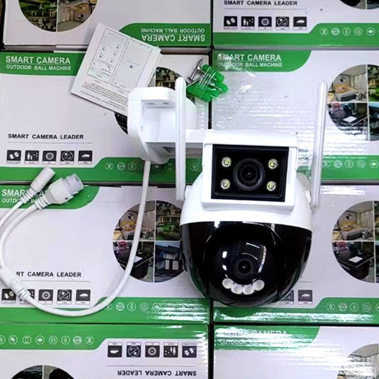 2inch PTZ wifi dual lens wireless 2-way auto tracking home outdoor security CCTV bullet camera