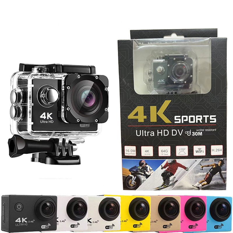2024 New 4K 30 FPS HD Waterproof 1080P DV Sport Camera Video Cameras Mini Portable Digital WiFi Go Pro Camera