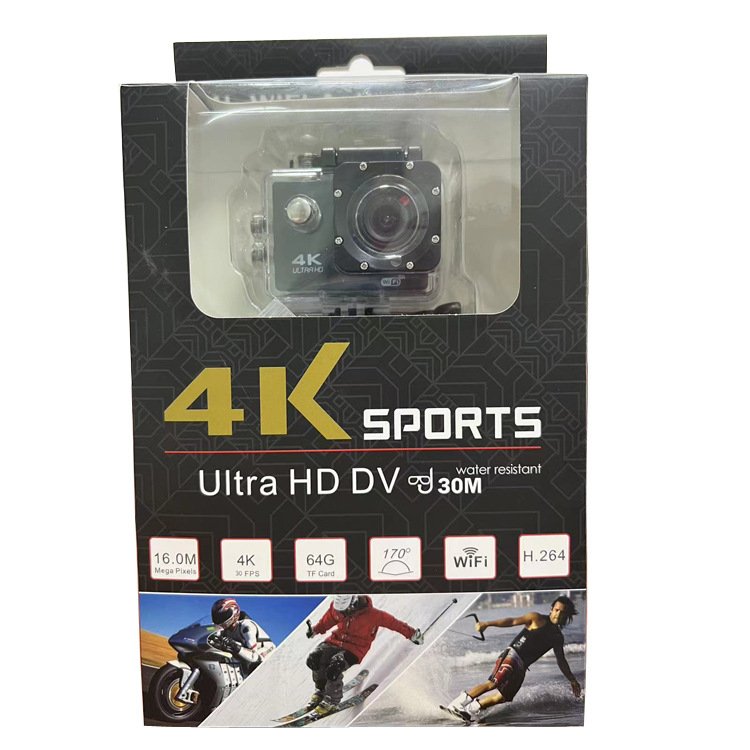 2024 New 4K 30 FPS HD Waterproof 1080P DV Sport Camera Video Cameras Mini Portable Digital WiFi Go Pro Camera
