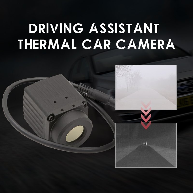 Vehicle Mounted Surveillance Infiray 640x512 Driving Assistant Thermal Car Camera