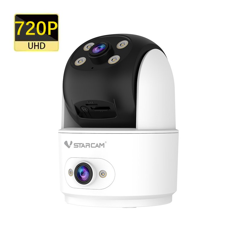 Dual lens WiFi camera indoor two way audio Home mini camera security camera CCTV