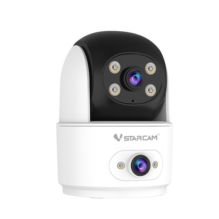 Dual lens WiFi camera indoor two way audio Home mini camera security camera CCTV