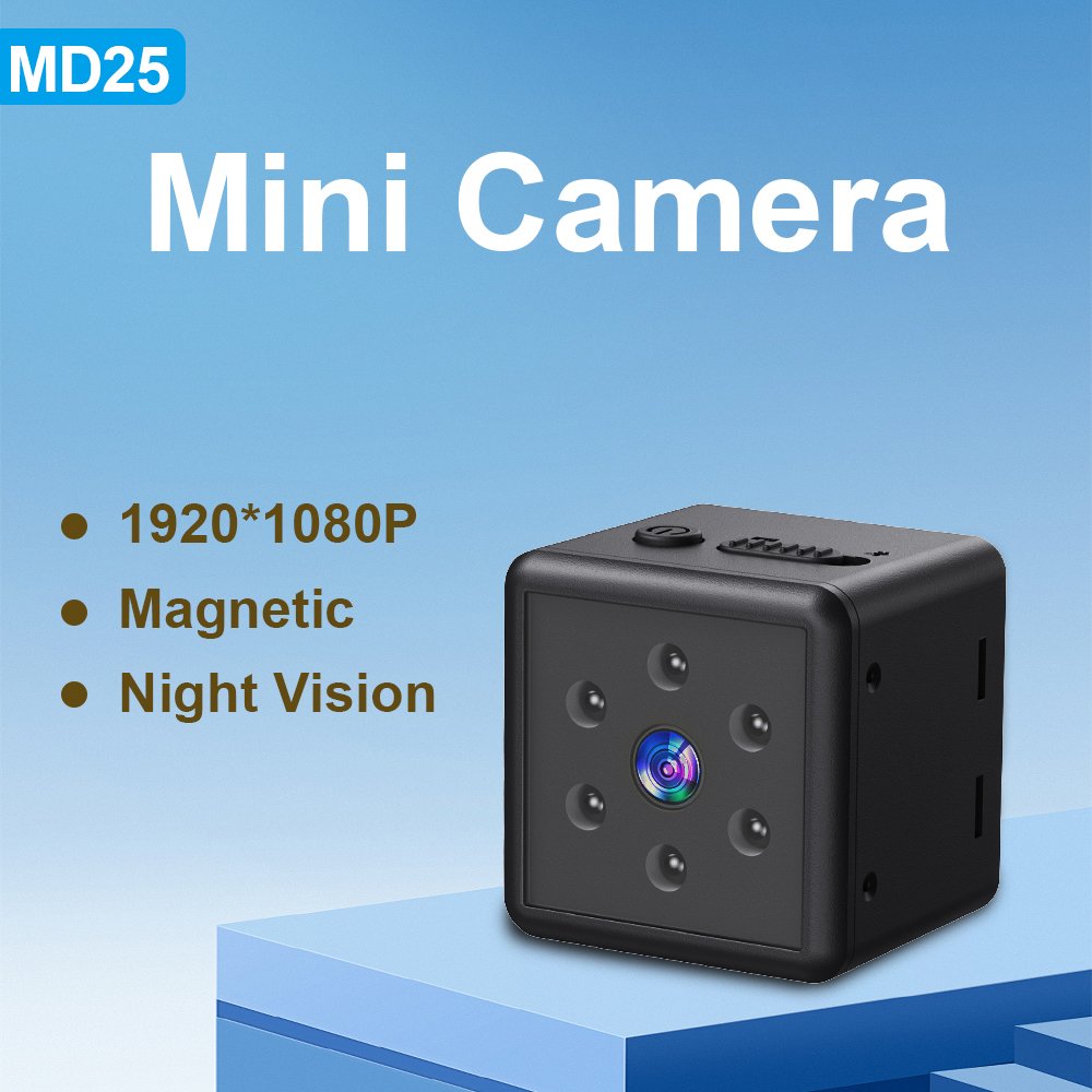 MD25 Mini DV Camera HD 1080P IR Night Vision Motion Video Recorder Security Camera For Babysitting Children Pets Video Recorder