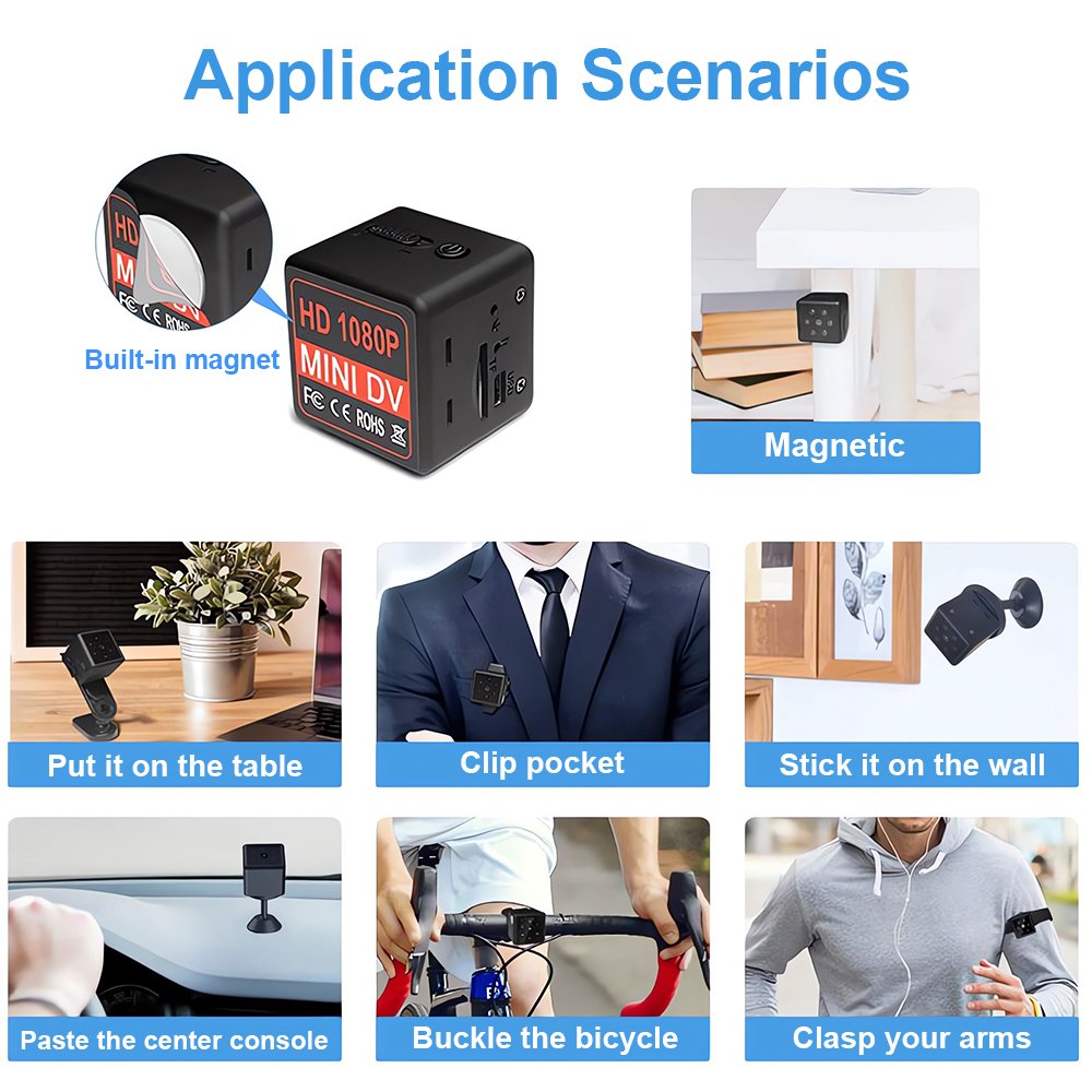 MD25 Mini DV Camera HD 1080P IR Night Vision Motion Video Recorder Security Camera For Babysitting Children Pets Video Recorder