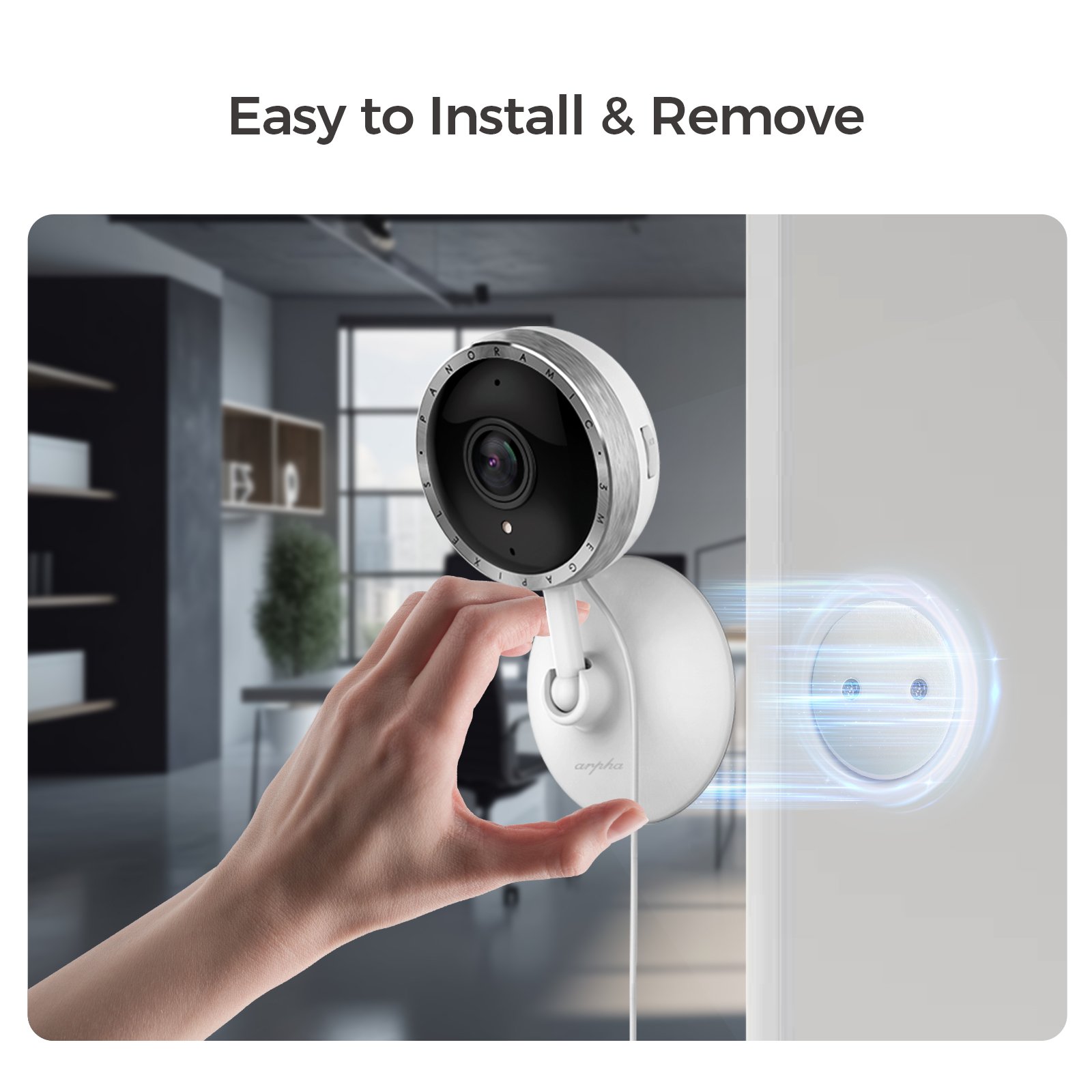 Arpha P160 Ip Wifi Camera Security Magnetic Two-Way Audio Ip Cctv Camera System