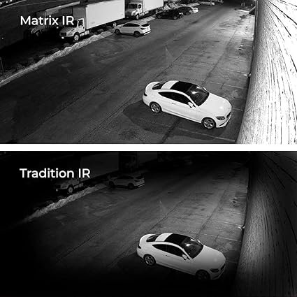 Wakiya 5MP 4-in-1 AHD/CVI/TVI/Analog Outdoor/Indoor Turret Dome Camera with Matrix IR Night Vision 2.8mm Fixed Lens White