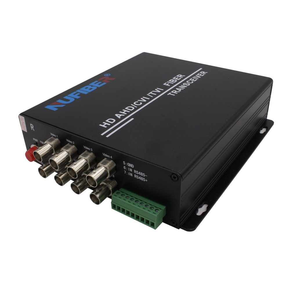 OEM 1080P Fiber Video Optical Transmitter Receiver 8CH Video RS485 Data Simplex SM FC 20km