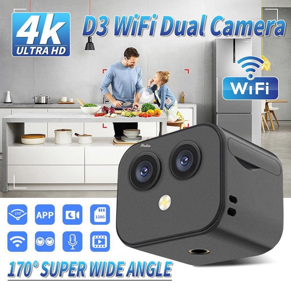 4MP HD Wifi Mini Surveillance Cameras Infrared Night Vision Motion Detection Web Video Smart Home Wireless Security Camcorders