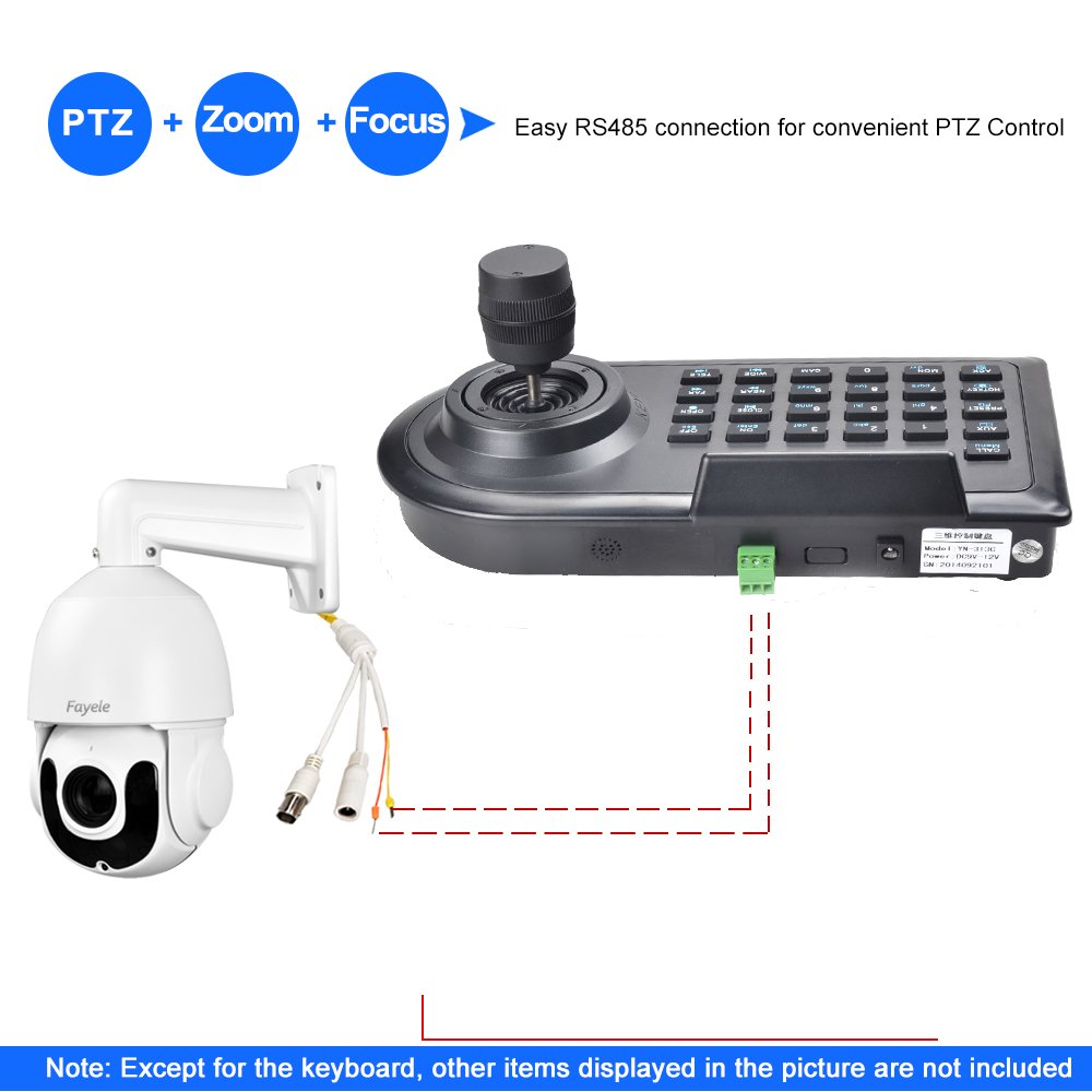 3D Joystick keyboard Controller for AHD CVI TVI Analog camera Pelco-D/P 3 Axis RS485 surveillance cctv hi-speed ptz Controller