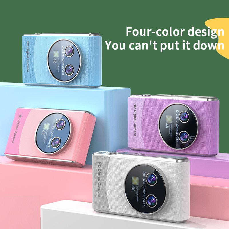 Classic Portable 2.4inch CCD Camera Dual Lens 1080P HD Video Recorder Kids Mini Digital Cameras for Photography