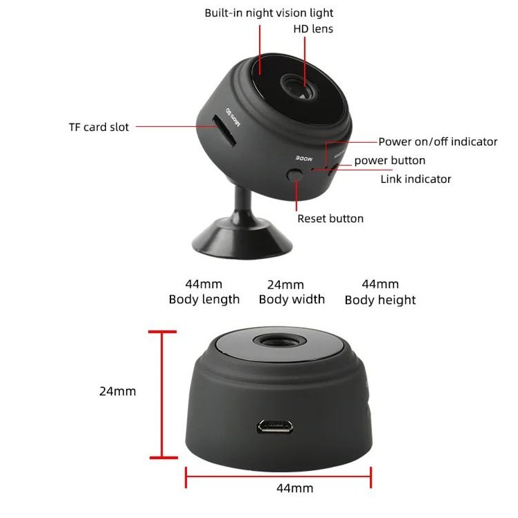 A9 2MP Mini Camera WiFi Wireless Monitoring Security Protection Remote Monitor Camcorders Video Surveillance Smart Home