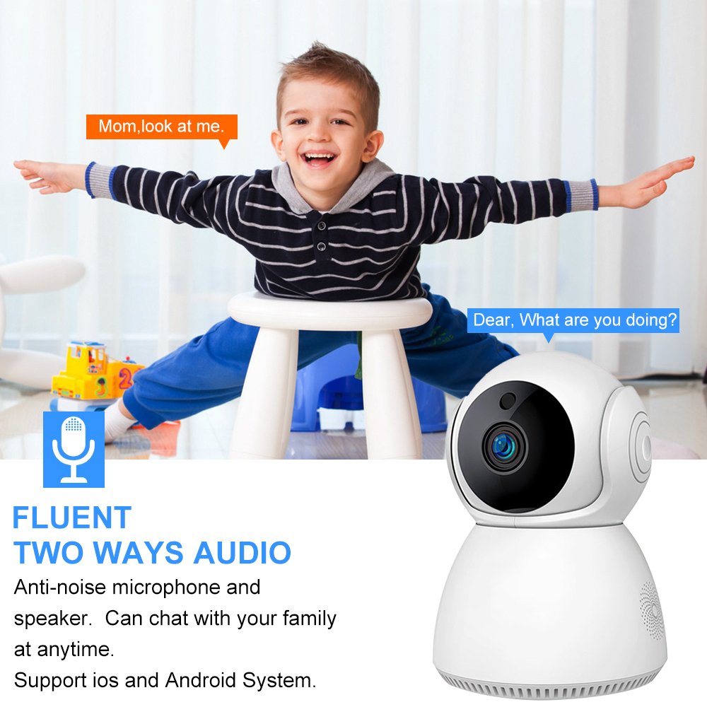 Yida 3MP Smart Home Security Camera Indoor Wireless Wifi Baby CCTV Camera with Infrared Motion Detection PTZ Video Baby Monitor