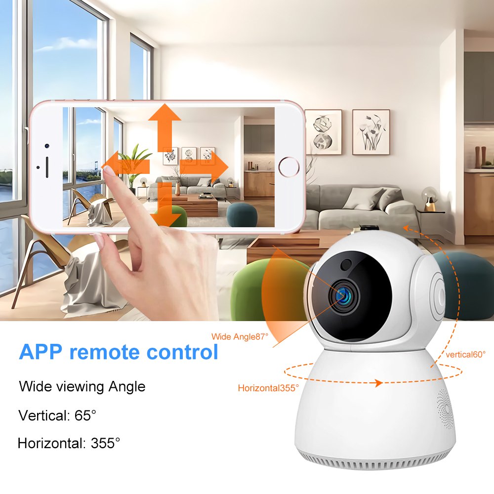 Yida 3MP Smart Home Security Camera Indoor Wireless Wifi Baby CCTV Camera with Infrared Motion Detection PTZ Video Baby Monitor