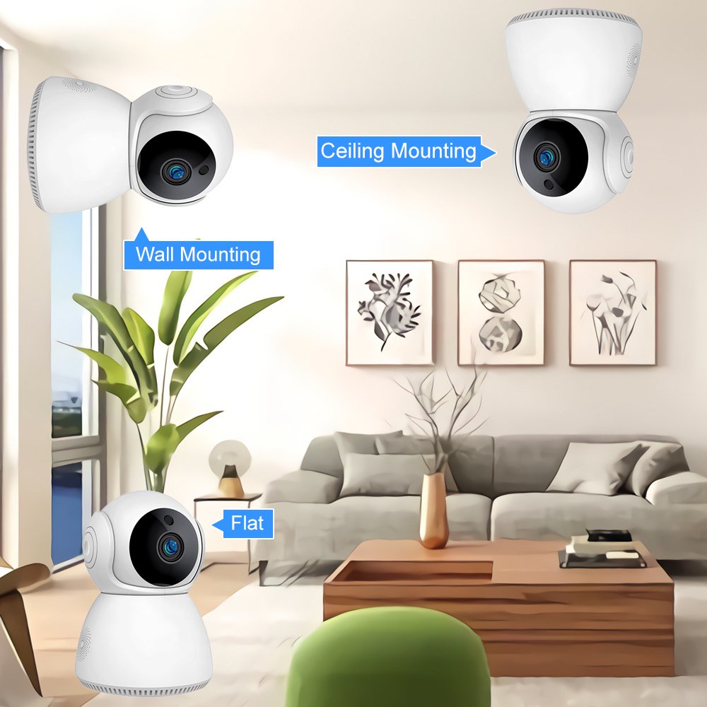 Yida 3MP Smart Home Security Camera Indoor Wireless Wifi Baby CCTV Camera with Infrared Motion Detection PTZ Video Baby Monitor