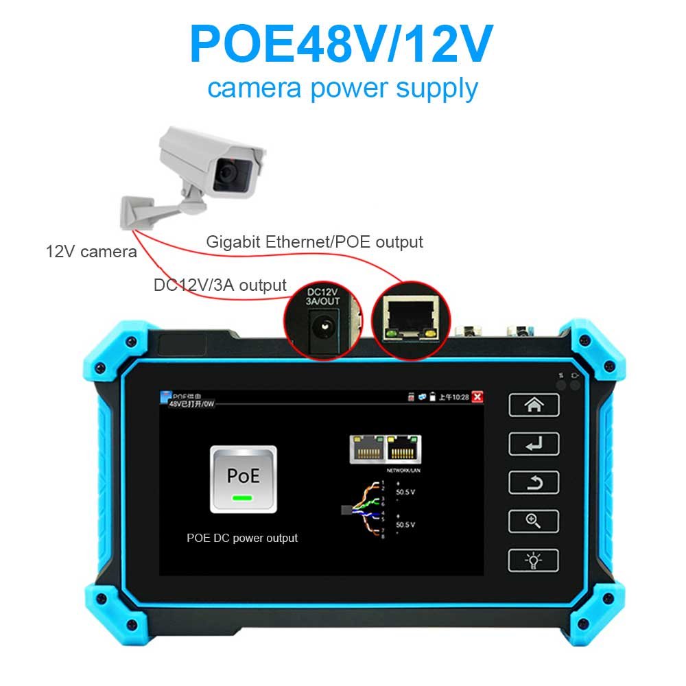 NOYAFA NF-IPC715 CCTV tester All in One Multifunctional 4K HD CCTV tester HD IP Monitor 4K IPC Camera