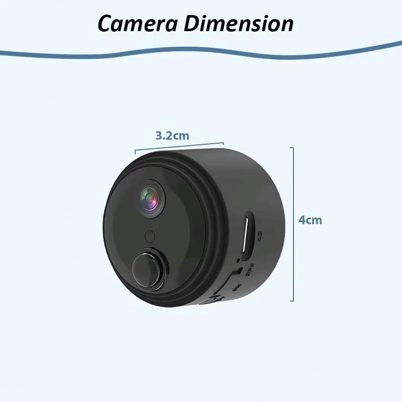 Battery Powered 2MP 8MP 4K Resolution wifi mini camera hd 1080p Small Tiny AI Cam DIY module remote view on APP