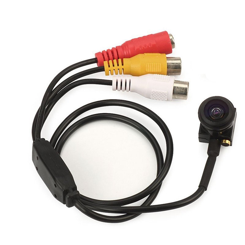 HD 1000TVL small camera panoramic fisheye wide angle camera audio and video analog camera