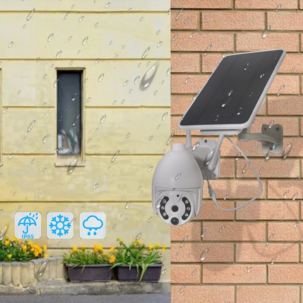 ENXUN 1080P Smart Solar Powered Wifi IP Wireless PTZ Camera Full Color Infrared Home Security CCTV Network Camera