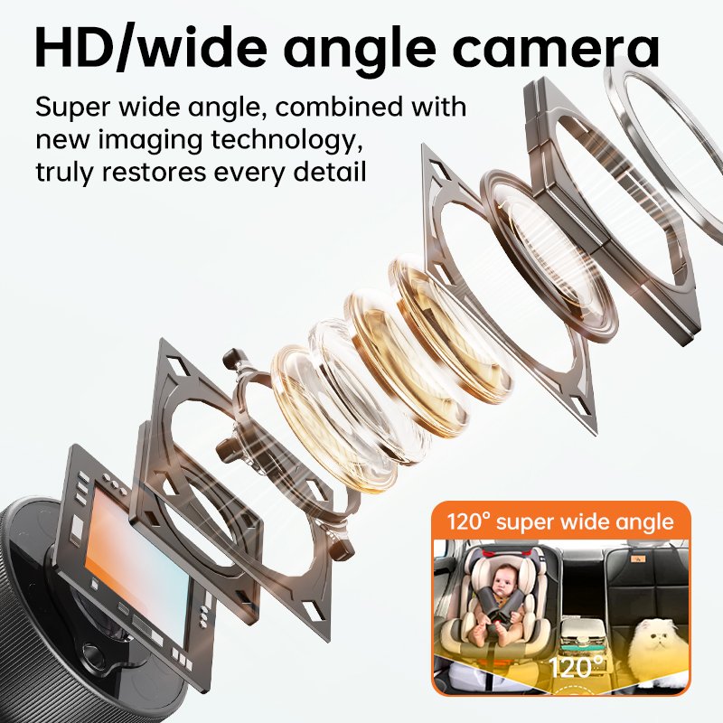 YE01 Baby Inside Car Baby Monitor Camera App Use Phone For Viewing Infant in Rear Facing Seat