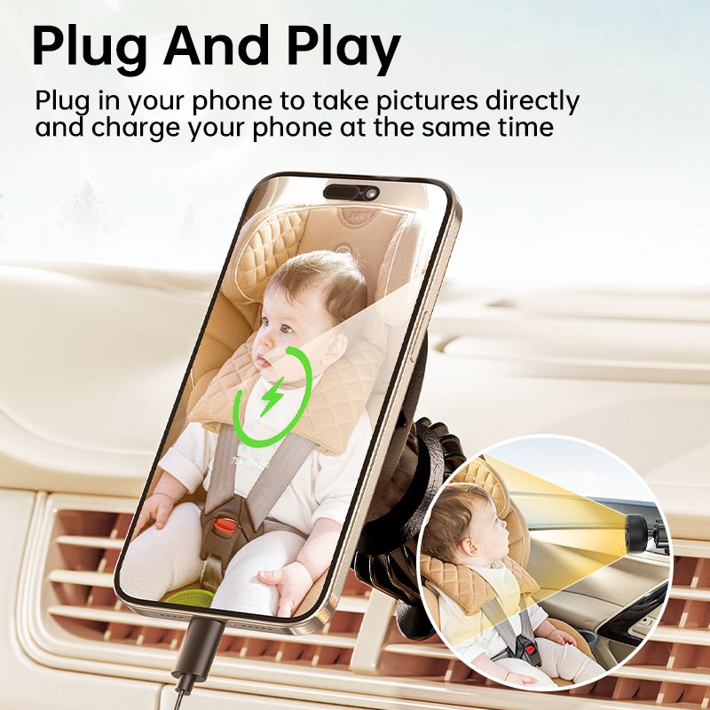 YE01 Baby Inside Car Baby Monitor Camera App Use Phone For Viewing Infant in Rear Facing Seat