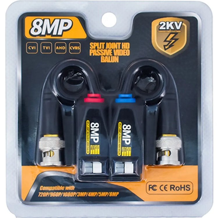 Hot sale balun 720P 960P 1080P 4MP 5MP 8MP Video Balun Compatible With all CVI TVI AHD CVBS 4K camera video balun