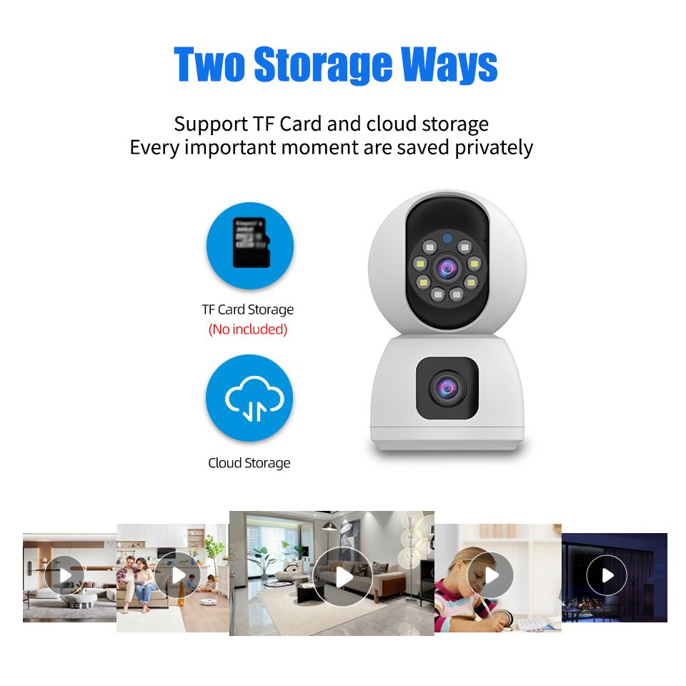 6mp Wireless Dual Lens Network Ptz Camera cctv 6mp Auto Tracking supervisory 4mp 1080p Wifi Dual Lens cctv Camera