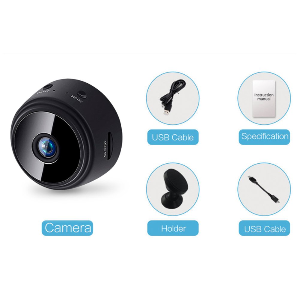 A9 Mini Camera HD 1080P Wireless 2.4G WiFi Household Security Surveillance Camera Support Night and Motion Detection