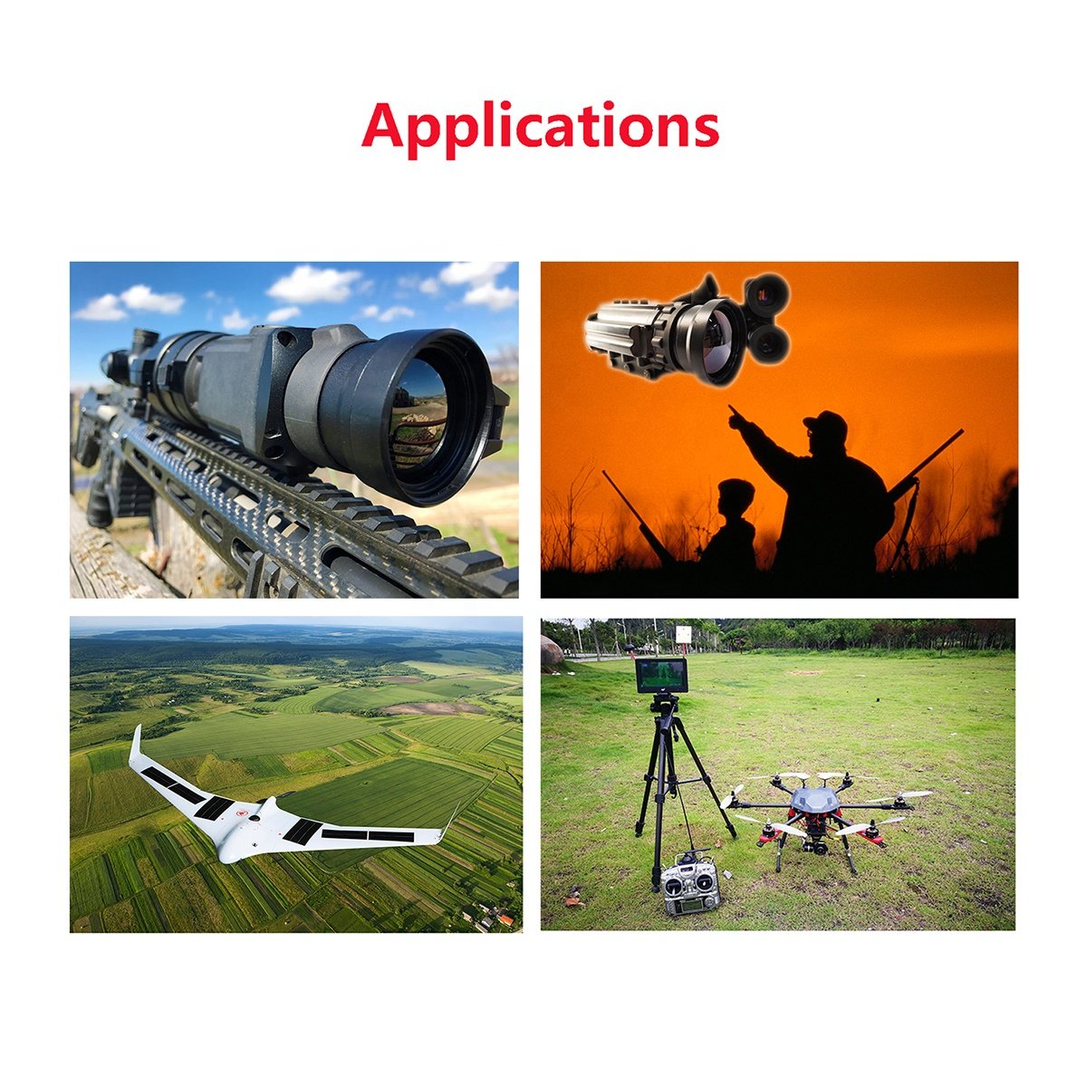 OEM factory price uncooled lwir infrared night vision thermal imaging camera Module for hunting scope