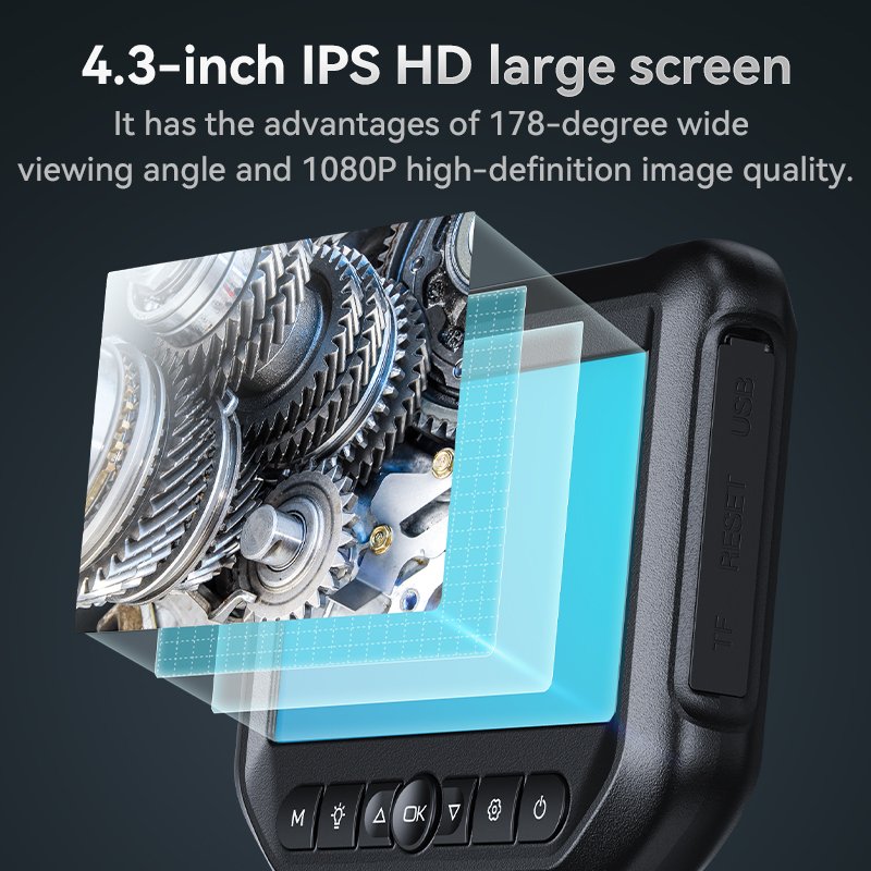 S43 3.9mm 1m mini camera Hot two-way video articulating endoscope camera borescope