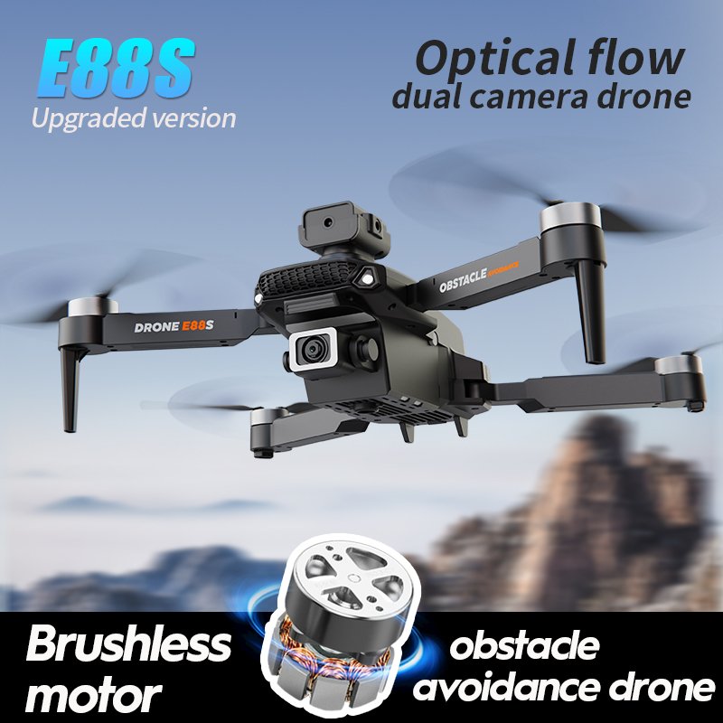 4k HD camera with stable picture and long-distance transmission features equipped with 1080P WiFi FPV dual camera mini drone