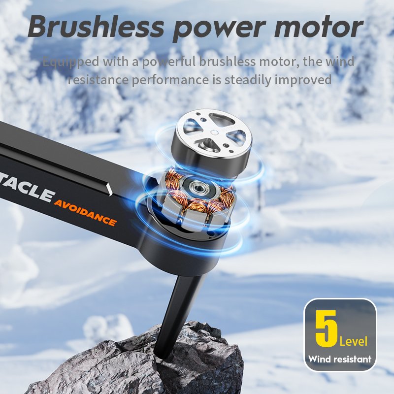 4k HD camera with stable picture and long-distance transmission features equipped with 1080P WiFi FPV dual camera mini drone