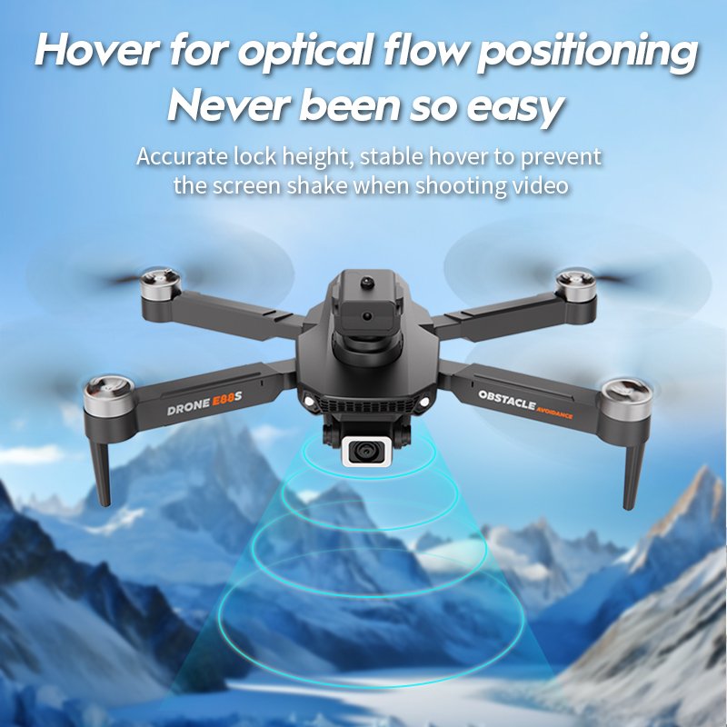 4k HD camera with stable picture and long-distance transmission features equipped with 1080P WiFi FPV dual camera mini drone