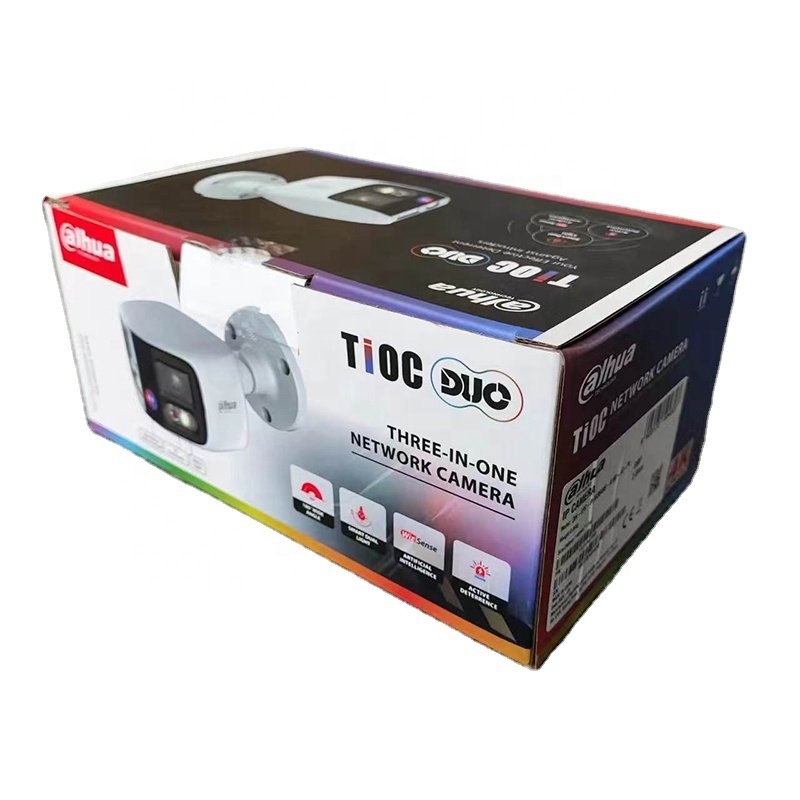 Dahua Original IPC-PFW3849S-A180-AS-PV 2x4MP TiOC Duo Splicing Fixed-focal Bullet WizSense Network Camera Sound and light alarm