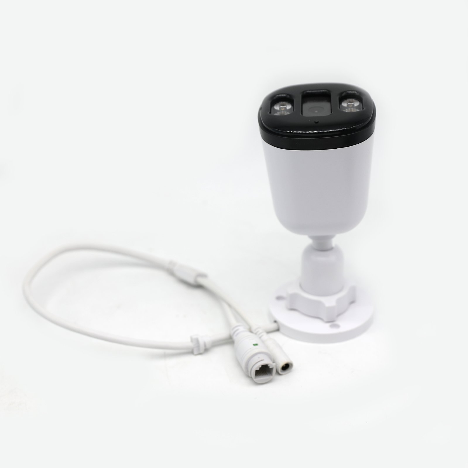 Microphone input CCTV IP Camera Dual Light 4MP 2K resolution AI Human Motion Detection Network camera