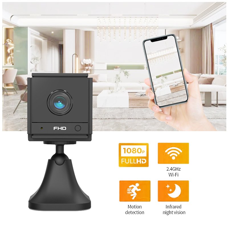 High resolution 1080p night vision motion sensor home camera security system home security camera system wireless