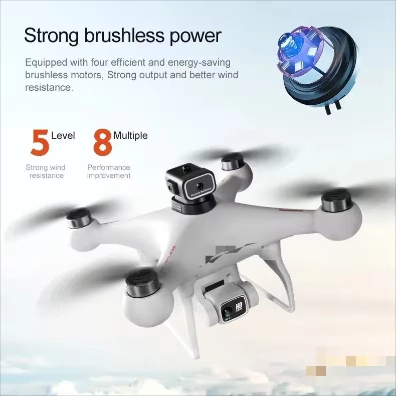 Hot S116 Drone 4k Camera Obstacle Avoidance Drone Dual Camera Profesional Mini Drone GPS with LED Lights 2024