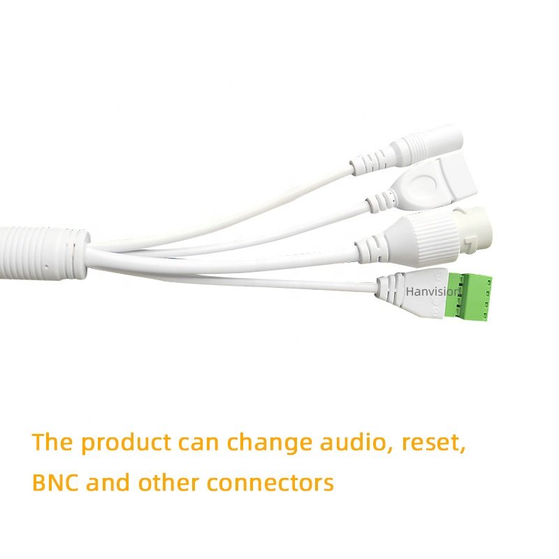 Lan Cables 17Pin USB 4P RJ45 DC For CCTV Security Camera Cable Accessories IP Network Pigtail Waterproof Connector Cover