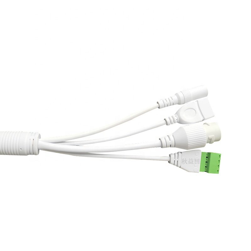 Lan Cables 17Pin USB 4P RJ45 DC For CCTV Security Camera Cable Accessories IP Network Pigtail Waterproof Connector Cover
