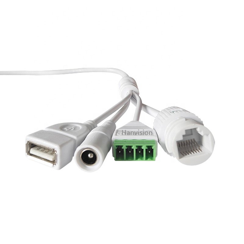 Lan Cables 17Pin USB 4P RJ45 DC For CCTV Security Camera Cable Accessories IP Network Pigtail Waterproof Connector Cover