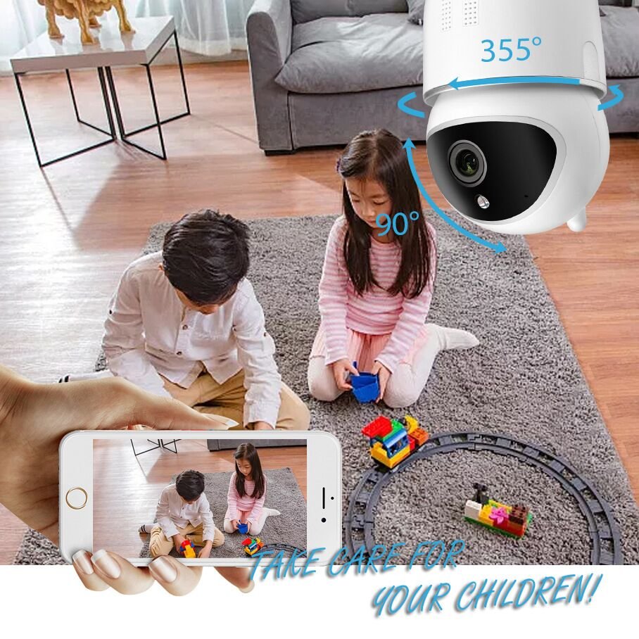 Auto-tracking Wifi IP Camera 1080P Indoor Mini Camera Tuya Smartlife Wireless Mini Network Camera