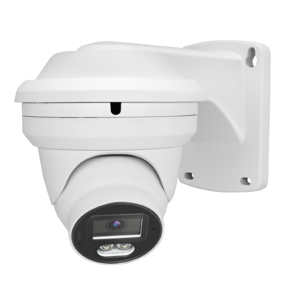 Veemco POE 4K color night vision IP Turret CameraIndoor Outdoor Human/Vehicle Detection Built in mic H.265+ WDR CCTV camera