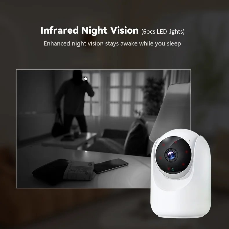 LDA Tuya Wifi Mini Cameras Camera Indoor Wireless 2MP/4MP Camera Support Alexa Google