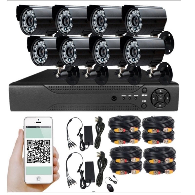 4 channels NIGHT VISION 1080P cctv kits 2mp AHD CVI TVI ANALOG xvi hidden security camera CCTV camera set