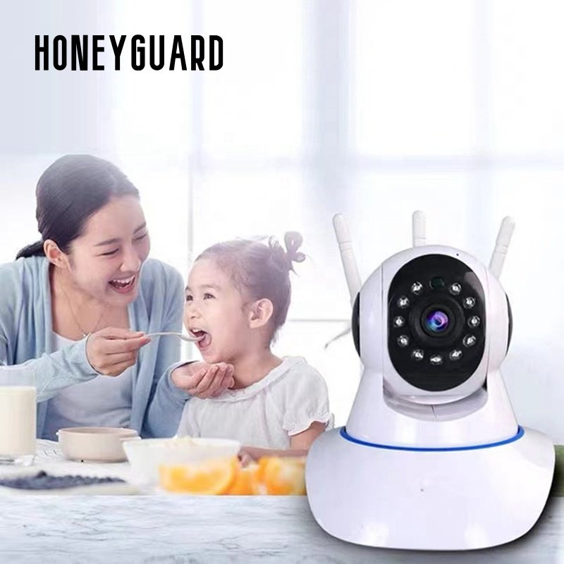HONEYGUARD SFC015 Factory Price Smart Wifi Camera Wireless 360 Degree CCTV Camera HD Infrared Night Vision Home Network Camer