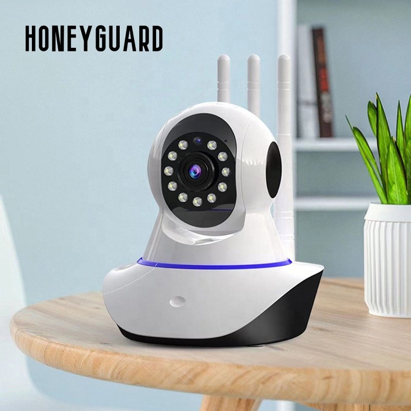 HONEYGUARD SFC015 Factory Price Smart Wifi Camera Wireless 360 Degree CCTV Camera HD Infrared Night Vision Home Network Camer